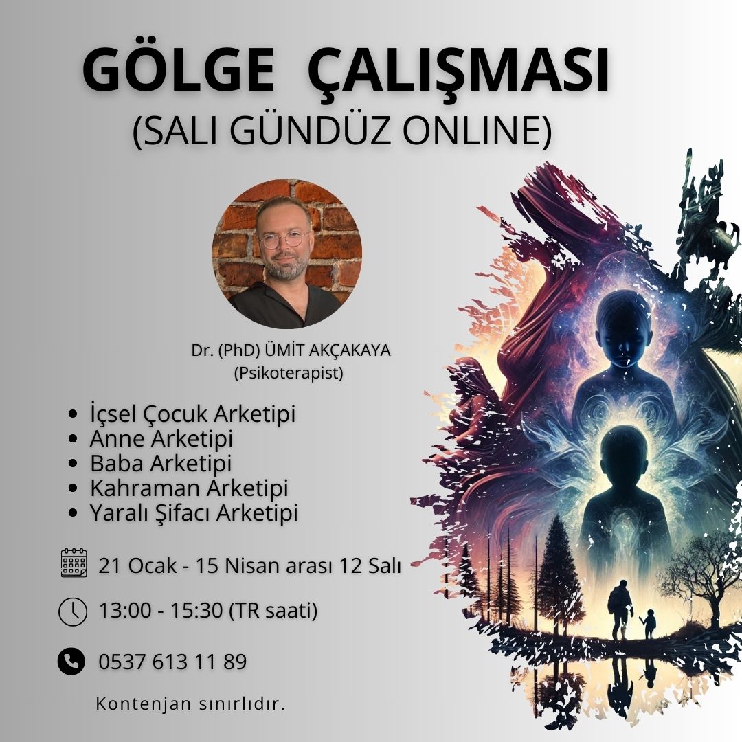 GÖLGE ÇALIŞMASI - ONLINE SALI GÜNDÜZ GRUBU (WEBINAR)